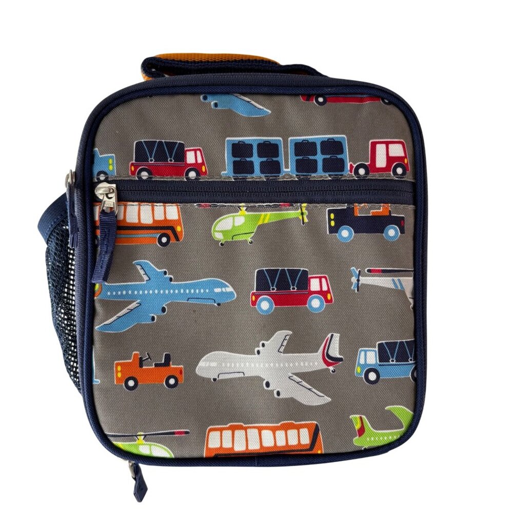 Pottery Barn Kids PBK Kids Lunch Bag Transportation Print